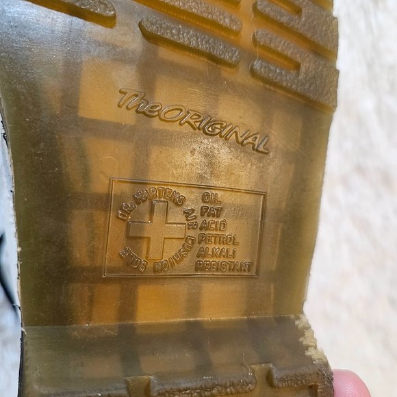 Dr Martin White 1460 SMOOTH LEATHER LACE UP BOOTS - Picture 15 of 15